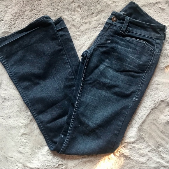 Y2K William Rast Savoy Ultra low rise Bootcut denim jeans some wear see photos - Picture 2 of 9